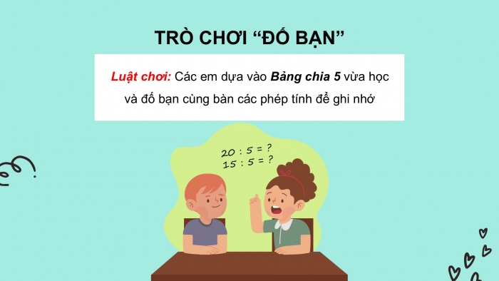 Giáo án PPT Toán 2 cánh diều bài Bảng chia 5