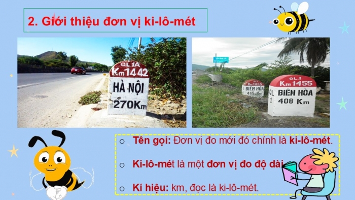 Giáo án PPT Toán 2 chân trời bài Ki-lô-mét