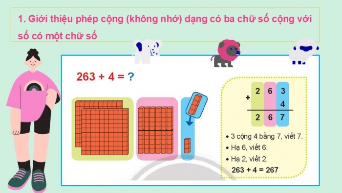 Giáo án PPT Toán 2 chân trời bài Phép cộng không nhớ trong phạm vi 1 000