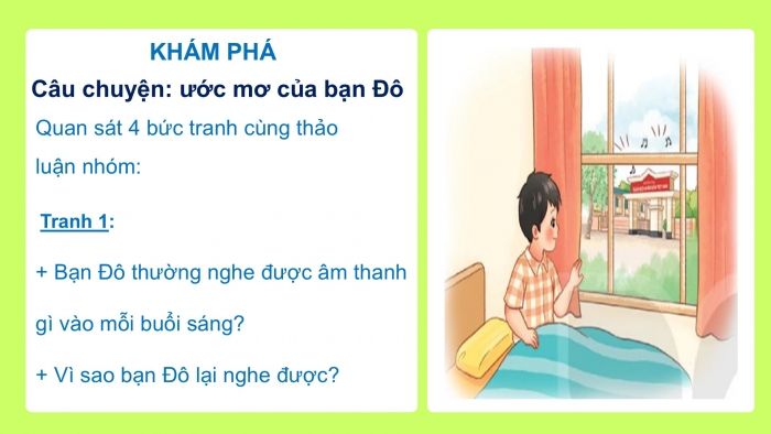 Giáo án PPT Âm nhạc 2 kết nối Tiết 2: Ôn tập bài hát Dàn nhạc trong vườn, Thường thức âm nhạc Ước mơ của bạn Đô