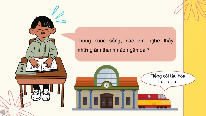 Giáo án PPT Âm nhạc 2 cánh diều Tiết 21: Ôn tập bài hát: Bắc kim thang, Vận dụng – Sáng tạo Phân biệt âm thanh dài – ngắn