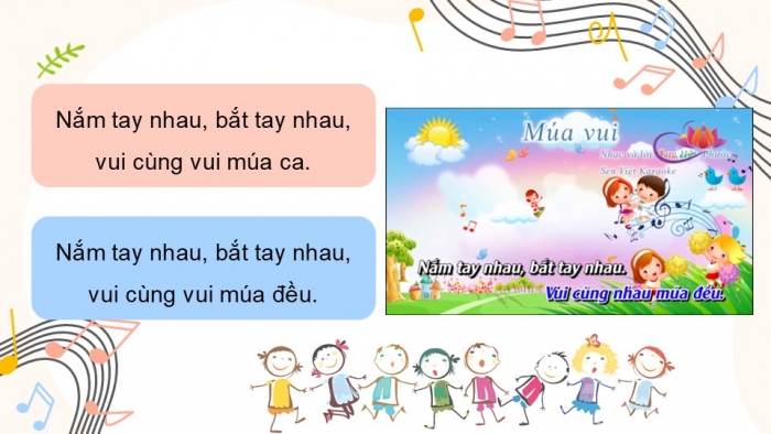 Giáo án PPT Âm nhạc 2 cánh diều Tiết 23: Hát Múa vui