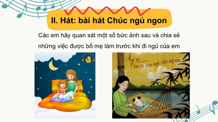 Giáo án PPT Âm nhạc 2 chân trời Tiết 1: Nhận biết nhịp điệu nhanh chậm, Bài hát chúc ngủ ngon