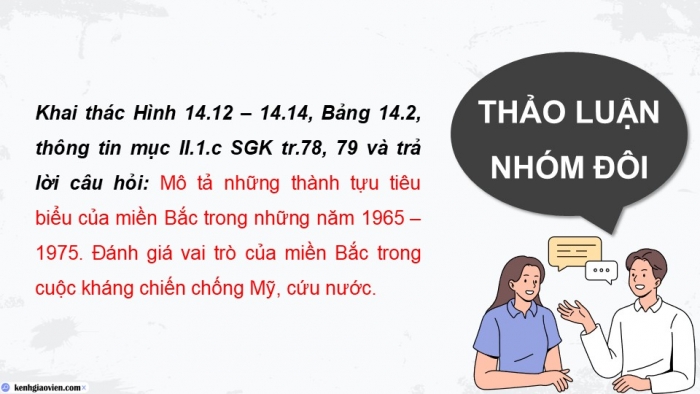 Giáo án điện tử Lịch sử 9 cánh diều Bài 14: Việt Nam từ năm 1954 đến năm 1975 (P4)