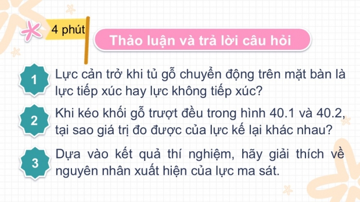 Giáo án PPT KHTN 6 chân trời Bài 40: Lực ma sát