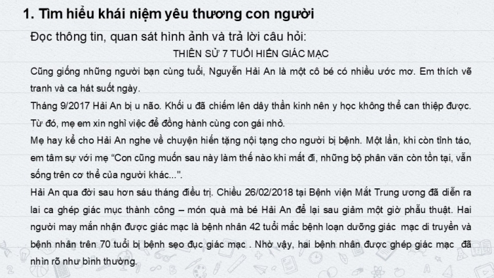 Giáo án PPT Công dân 6 cánh diều Bài 2: Yêu thương con người