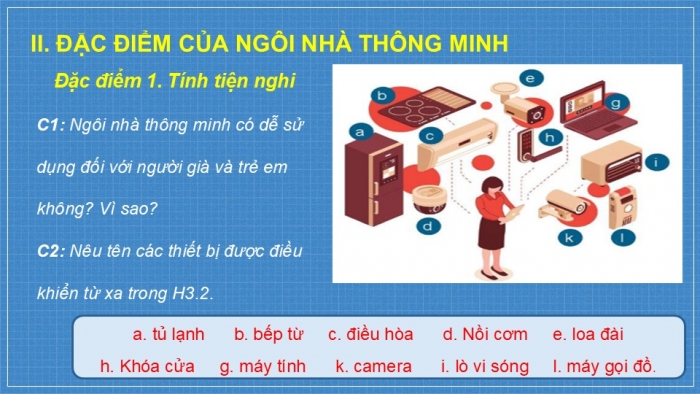 Giáo án PPT Công nghệ 6 cánh diều Bài 3: Ngôi nhà thông minh