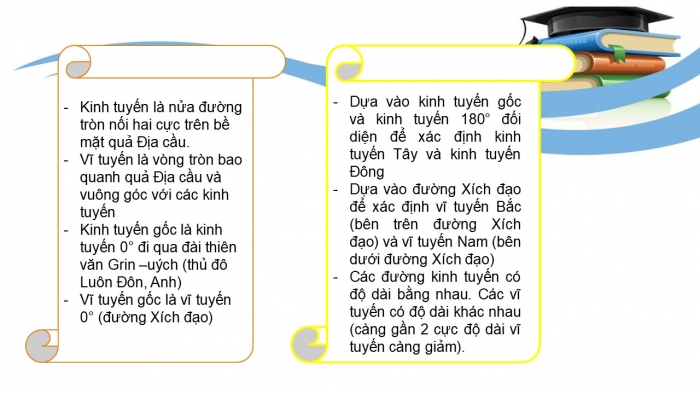 Giáo án PPT Địa lí 6 kết nối Bài 1: Hệ thống kinh, vĩ tuyến. Toạ độ địa lí