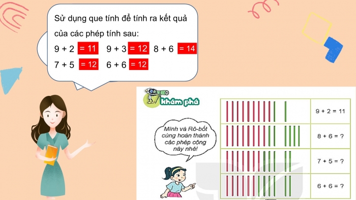 Giáo án PPT Toán 2 kết nối Bài 8: Bảng cộng (qua 10)