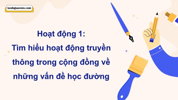 Giáo án điện tử Hoạt động trải nghiệm 9 kết nối Chủ đề 6 Tuần 3