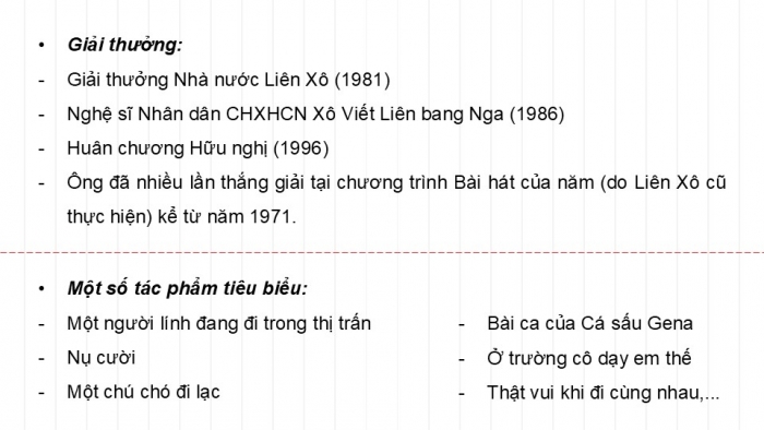 Giáo án điện tử Âm nhạc 9 kết nối Tiết 23: Hát Bài hát Nụ cười