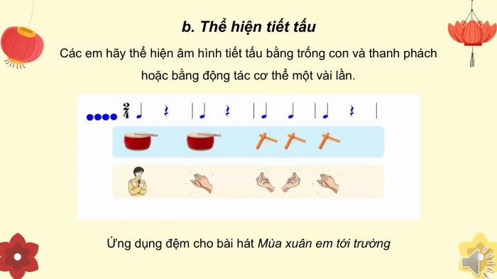 Giáo án PPT Âm nhạc 6 cánh diều Tiết 4: Ôn Bài đọc nhạc số 5, Ôn tập bài hoà tấu và bài tập tiết tấu, Ôn tập bài hát Mùa xuân em tới trường