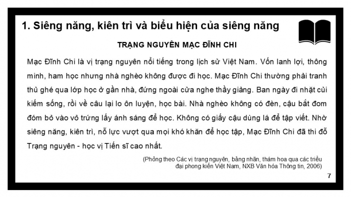 Giáo án PPT Công dân 6 kết nối Bài 3: Siêng năng, kiên trì