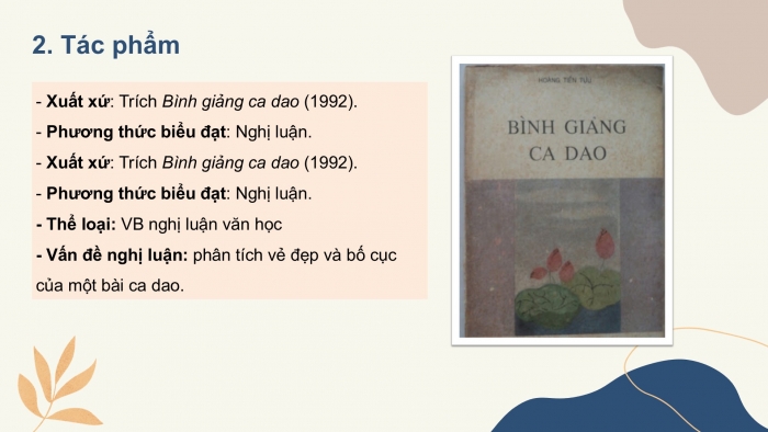 Giáo án PPT Ngữ văn 6 cánh diều Bài 4: Vẻ đẹp của một bài ca dao