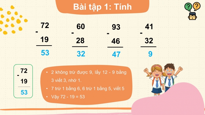 Giáo án PPT Toán 2 kết nối Bài 23: Phép trừ (có nhớ) số có hai chữ số cho số có hai chữ số