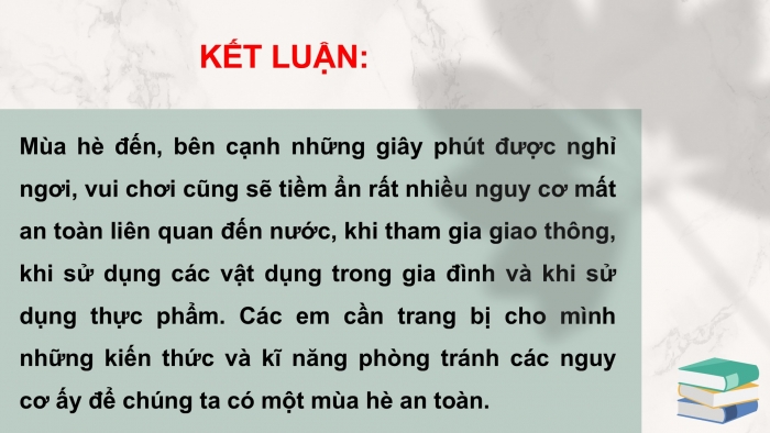 Giáo án PPT HĐTN 6 cánh diều Chủ đề 9: Đón hè vui và an toàn - Tuần 34