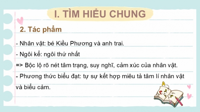 Giáo án PPT Ngữ văn 6 cánh diều Bài 9: Bức tranh của em gái tôi