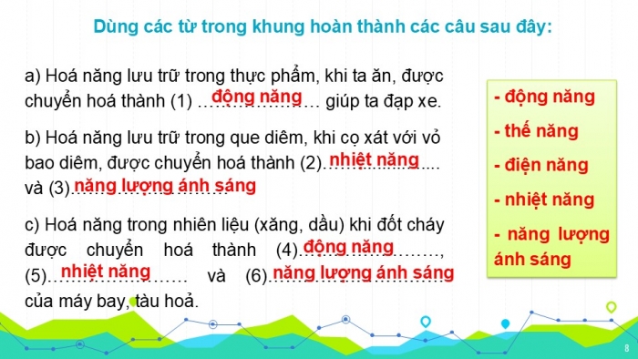 Giáo án PPT KHTN 6 kết nối Bài 48: Sự chuyển hoá năng lượng