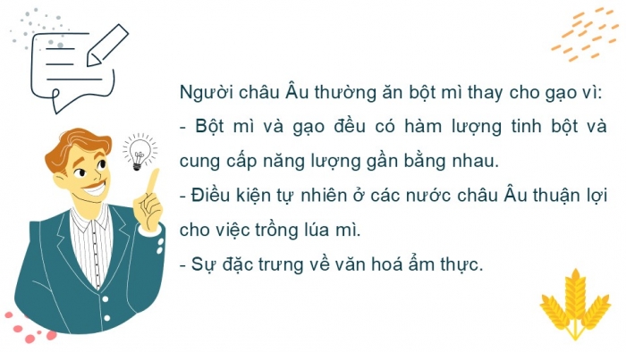 Giáo án PPT KHTN 6 chân trời Bài 14: Một số lương thực – thực phẩm