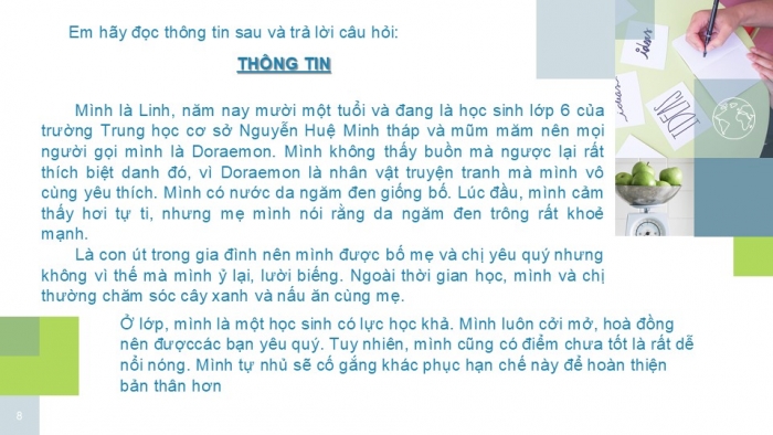 Giáo án PPT Công dân 6 chân trời Bài 6: Tự nhận thức bản thân