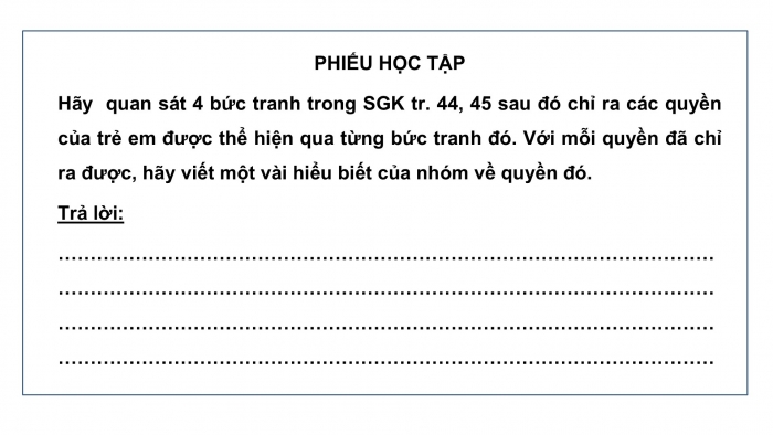 Giáo án PPT Công dân 6 chân trời Bài 11: Quyền cơ bản của trẻ em