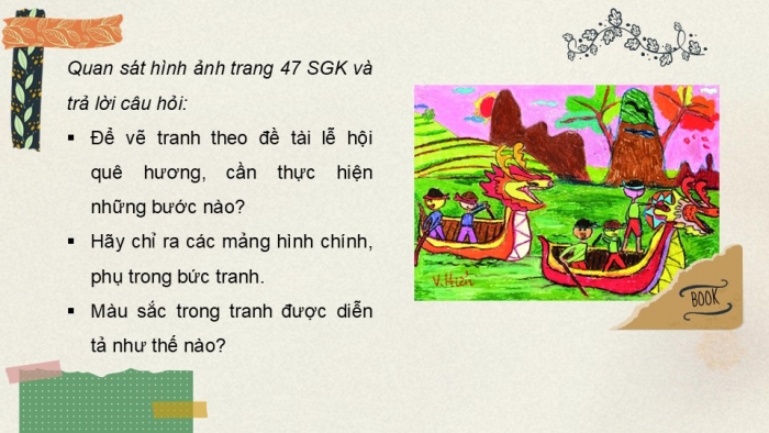 Giáo án PPT Mĩ thuật 6 chân trời Bài 4: Hội xuân quê hương