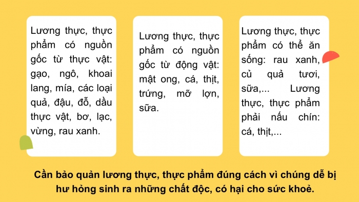 Giáo án PPT KHTN 6 kết nối Bài 15: Một số lương thực, thực phẩm