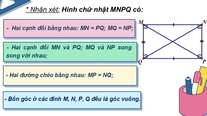 Giáo án PPT Toán 6 cánh diều Bài 2: Hình chữ nhật. Hình thoi