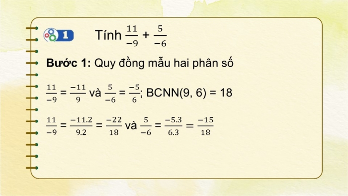 Giáo án PPT Toán 6 cánh diều Bài 3: Phép cộng, phép trừ phân số