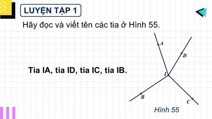 Giáo án PPT Toán 6 cánh diều Bài 4: Tia