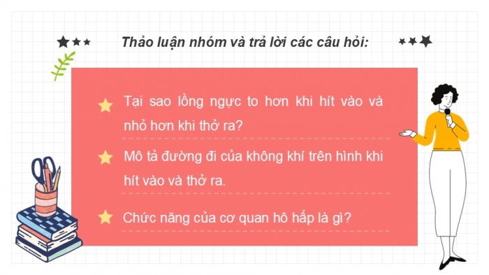 Giáo án PPT Tự nhiên và Xã hội 2 kết nối Bài 23: Tìm hiểu cơ quan hô hấp