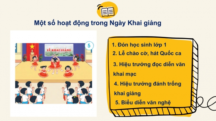 Giáo án PPT Tự nhiên và Xã hội 2 cánh diều Bài 5: Một số sự kiện ở trường học