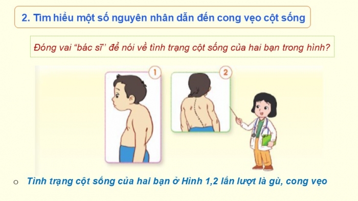 Giáo án PPT Tự nhiên và Xã hội 2 cánh diều Bài 15: Phòng tránh cong vẹo cột sống