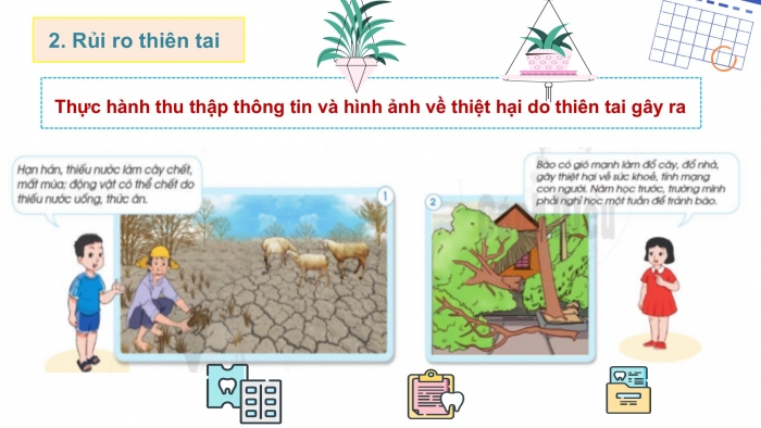 Giáo án PPT Tự nhiên và Xã hội 2 cánh diều Bài 20: Một số hiện tượng thiên tai