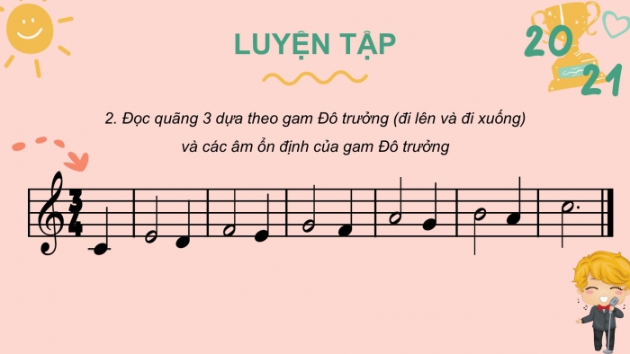 Giáo án PPT Âm nhạc 6 chân trời Tiết 11: Bài đọc nhạc số 3