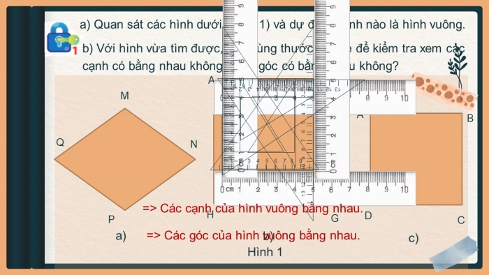 Giáo án PPT Toán 6 chân trời Bài 1: Hình vuông – Tam giác đều – Lục giác đều