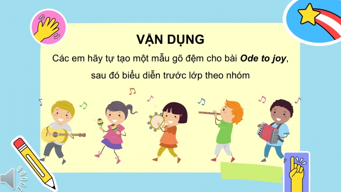 Giáo án PPT Âm nhạc 6 chân trời Tiết 33: Nghe trích đoạn hợp xướng Ode to joy