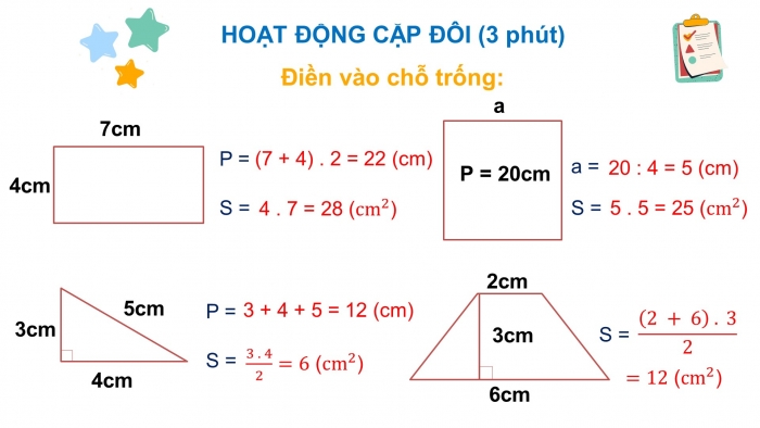 Giáo án PPT Toán 6 chân trời Bài 3: Chu vi và diện tích của một số hình trong thực tiễn