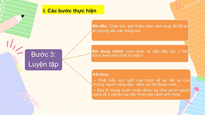 Giáo án PPT Ngữ văn 6 chân trời Bài 5: Trình bày về một cảnh sinh hoạt