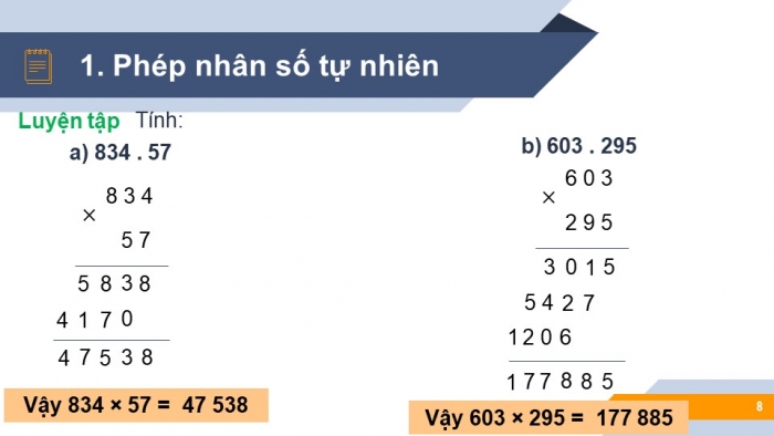 Giáo án PPT Toán 6 kết nối Bài 5: Phép nhân và phép chia số tự nhiên