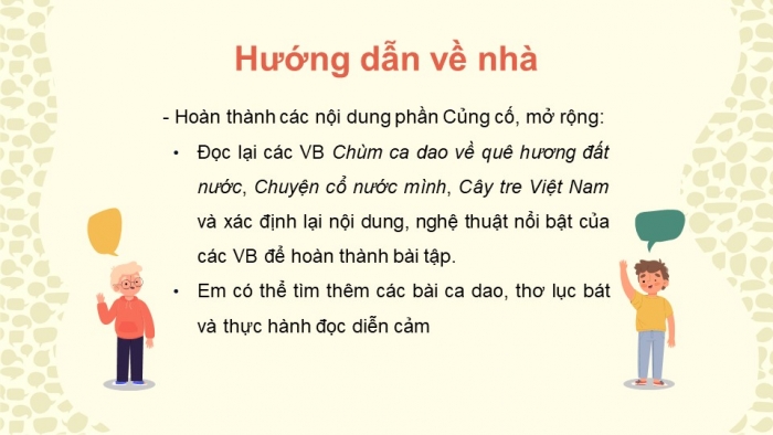 Giáo án PPT Ngữ văn 6 kết nối Bài 4: Trình bày suy nghĩ về tình cảm của con người với quê hương