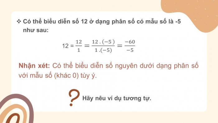 Giáo án PPT Toán 6 chân trời Bài 2: Tính chất cơ bản của phân số