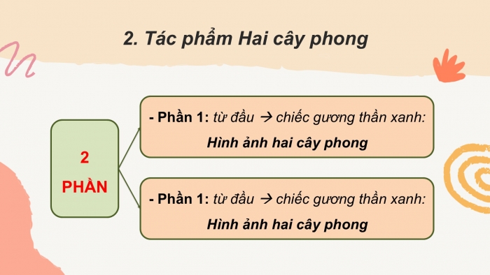 Giáo án PPT Ngữ văn 6 chân trời Bài 10: Hai cây phong