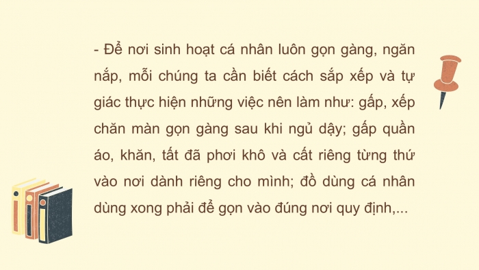 Giáo án PPT HĐTN 6 kết nối Tuần 14: Sắp xếp nơi ở của em