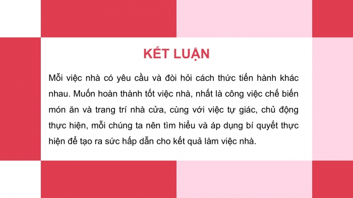 Giáo án PPT HĐTN 6 kết nối Tuần 20: Em làm việc nhà (tiếp)