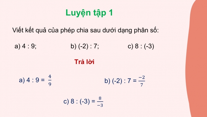 Giáo án PPT Toán 6 kết nối Bài 23: Mở rộng khái niệm phân số. Phân số bằng nhau