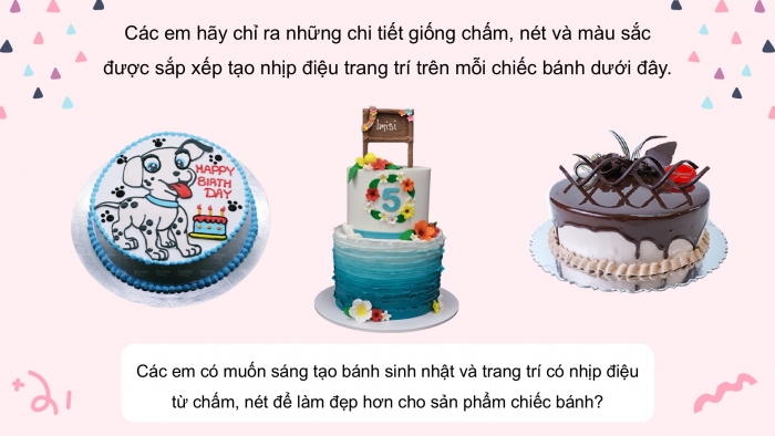 Giáo án PPT Mĩ thuật 2 cánh diều Bài 13: Chiếc bánh sinh nhật