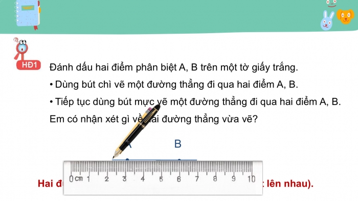 Giáo án PPT Toán 6 kết nối Bài 32: Điểm và đường thẳng