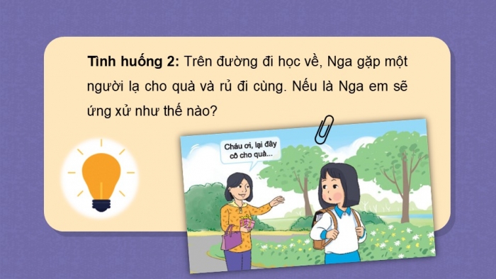 Giáo án PPT HĐTN 2 kết nối Tuần 24: Phòng tránh bị bắt cóc