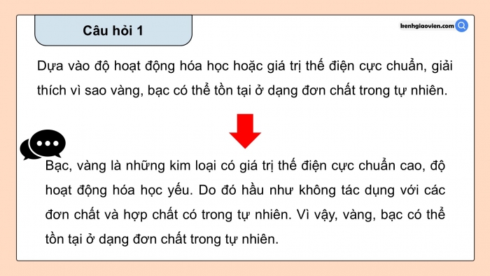 Giáo án điện tử Hóa học 12 cánh diều Bài 15: Tách kim loại và tái chế kim loại